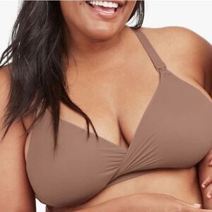 New! SPANX Brallelujah Mama Nursing Bra Cafe Au Lait Tan